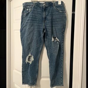 Abercrombie & Fitch High Rise Mom Jean. Size 34.